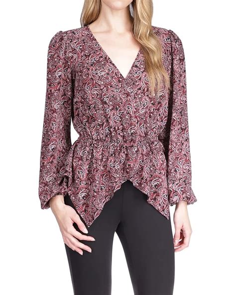 Michael Kors Paisley Womens Tops 